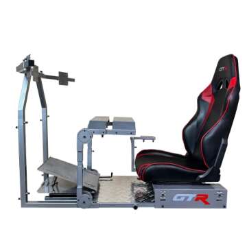 GTR Simulator GTA-Pro Racing Simulator Home Workstation Racing Cockpit with Speciale Racing Seat, Ra...
