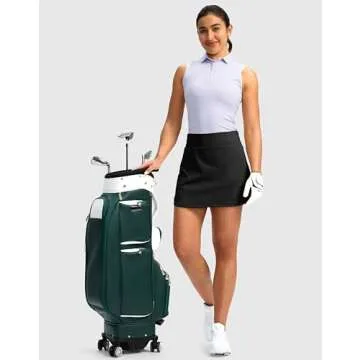SANTINY Women's Golf Skirts with Pockets - Stylish & Comfortable