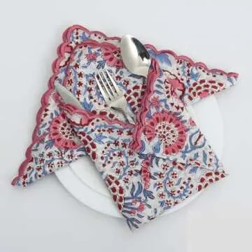 Ridhi Pigeon Blue Cotton Napkins for Every Occasion