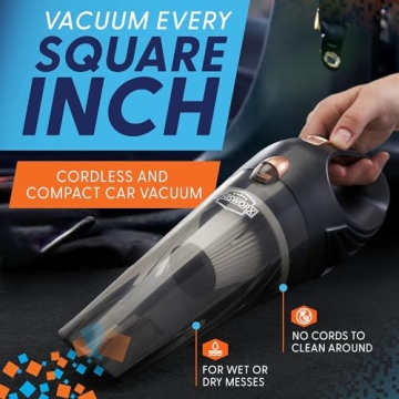 ThisWorx Portable Handheld Vacuum with Rechargeable Battery