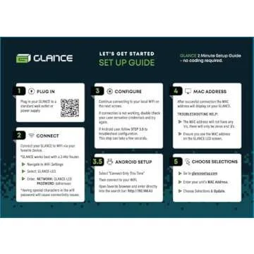 PANELFI Glance LED Ticker - Customizable LED Display Sports Ticker, LED Display for Man Cave, Stock Market Ticker Display, Sports Score Retro Smart Pixel Display, Weather Display - 8"x4" Made in USA