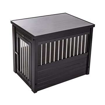 New Age Pet ecoFLEX Pet Crate/End Table, Small Espresso