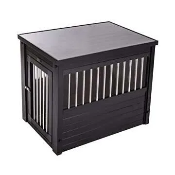 New Age Pet ecoFLEX Pet Crate/End Table, Small Espresso