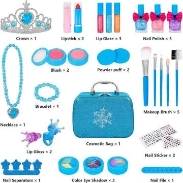 Kids Makeup Kit - 30 Pcs for Ages 3-10