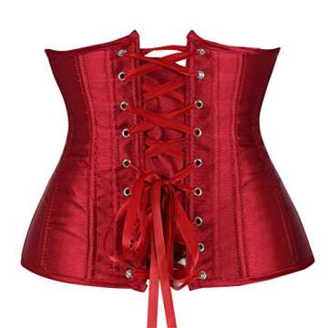 Zhitunemi Plus Size Underbust Corset Bustier Top for Women