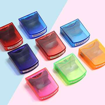 Reliancer Colorful Self-Inking Teacher Stamp Set for Classrooms