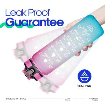 Giotto 32oz BPA Free Water Bottle with Straw