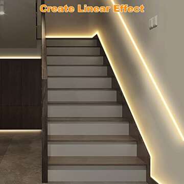 Tatazone Smart White COB Led Strip Light with App and Remote, 16.4ft 4000K WiFi Bright COB Light Strip Compatible with Alexa Google, Dimmable Indoor COB Led Lights for Mirror, Room, Cabinet, Kitchen