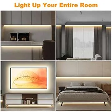 Tatazone Smart White COB Led Strip Light with App and Remote, 16.4ft 4000K WiFi Bright COB Light Strip Compatible with Alexa Google, Dimmable Indoor COB Led Lights for Mirror, Room, Cabinet, Kitchen