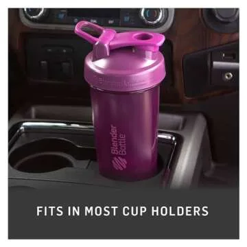 BlenderBottle Classic V2 Shaker Bottle Perfect for Protein Shakes and Pre Workout, 28-Ounce, Black