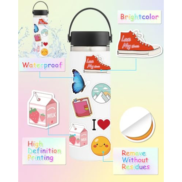 100 Unique Waterproof Stickers for Kids and Teens