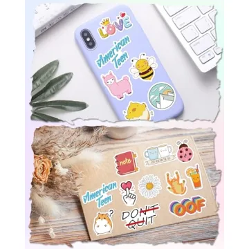 100 Unique Waterproof Stickers for Kids and Teens