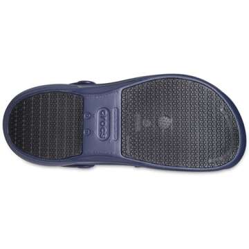 Crocs Unisex-Adult Bistro Clogs, Slip Resistant Work Shoes, Navy, 6 Men/8 Women