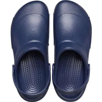 Crocs Unisex-Adult Bistro Clogs, Slip Resistant Work Shoes, Navy, 6 Men/8 Women