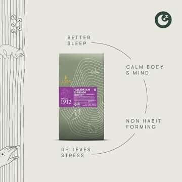 Luxmi Estates - Valerian Dream - Organic Valerian Root Tea for Sleep - 25 Tea Bags | with Valerian Root, Chamomile & Lavender | Perfect Wellness Sleep Tea