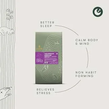 Luxmi Estates - Valerian Dream - Organic Valerian Root Tea for Sleep - 25 Tea Bags | with Valerian Root, Chamomile & Lavender | Perfect Wellness Sleep Tea