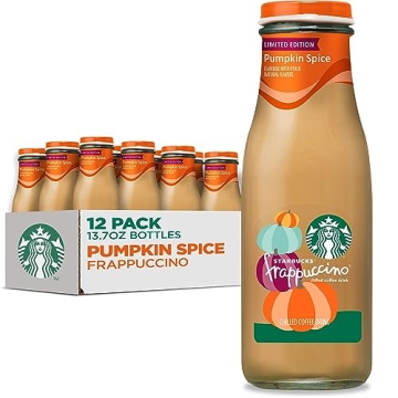 Starbucks Pumpkin Spice Frappuccino 12-Pack - 13.7 fl oz Bottles of Iced Coffee