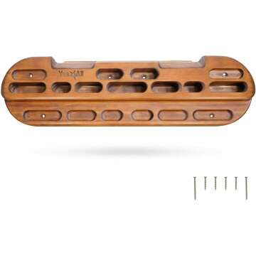 Yes4All Wooden Hang Board for Finger Strength Training