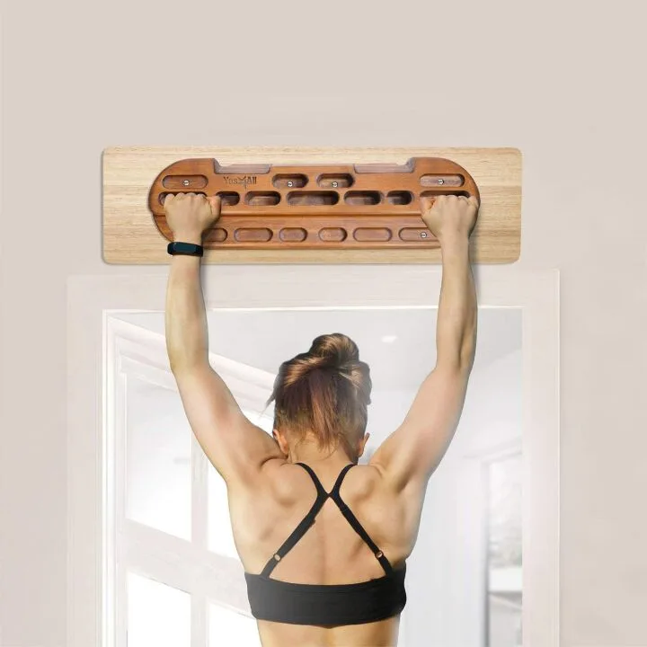 Yes4All Wooden Hang Board for Finger Strength Training