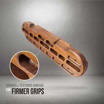 Yes4All Wooden Hang Board for Finger Strength Training