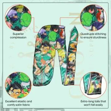 CROWN Art Silky Anime Durag - Comfort & Style Combined