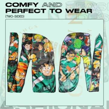 CROWN Art Silky Anime Durag - Comfort & Style Combined