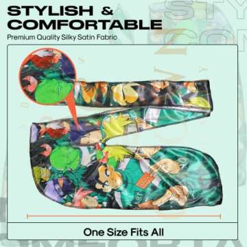 CROWN Art Silky Anime Durag - Comfort & Style Combined