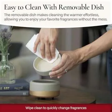 CANDLE WARMERS ETC 2-in-1 Candle and Fragrance Warmer for Candles & Wax Melts (Bronze/Walnut) – Safe, Flame-Free, and Long-Lasting Fragrance