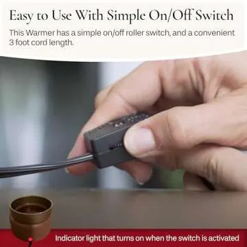 CANDLE WARMERS ETC 2-in-1 Candle and Fragrance Warmer for Candles & Wax Melts (Bronze/Walnut) – Safe, Flame-Free, and Long-Lasting Fragrance