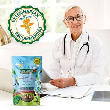 Bird Street Bistro Parrot Food - Parakeet Food - Cockatiel Food - Bird Food - Cooks in 3-15 min w/Na...