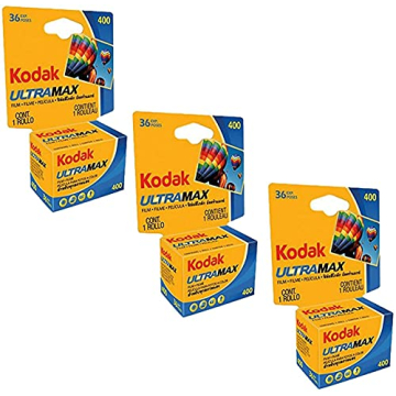 Kodak Ultramax 400 Color Print Film 36 Exp. (Pack of 3)