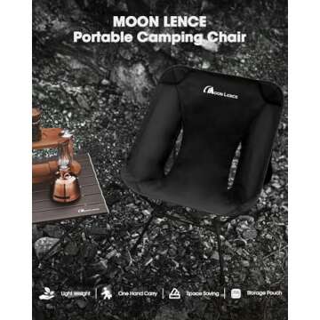 MOON LENCE Ultralight Portable Camping Chairs for Outdoor Fun