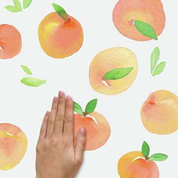 RoomMates Sweet Peaches Peel and Stick Wall Decals