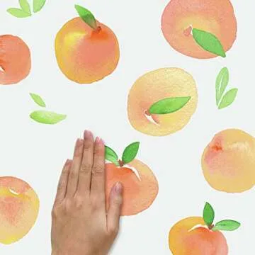 RoomMates Sweet Peaches Peel and Stick Wall Decals