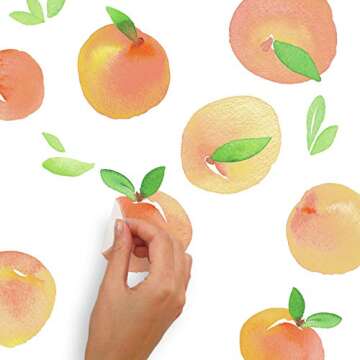 RoomMates Sweet Peaches Peel and Stick Wall Decals