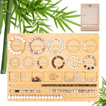 ZDLS Bracelet Bead Board，Wooden Bead Tray for Jewelry Making Bracelet Ideal for Beginners and Prof...