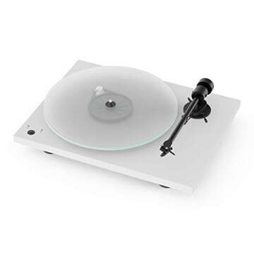 Pro-Ject T1 Phono SB Turntable with Built-in Preamp and Electronic Speed Change (Satin White)