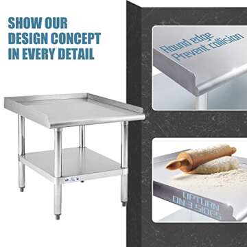 Stainless Steel Equipment Stand for Kitchen & Bar