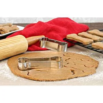 Fox Run Dog Bone Cookie Cutter Set, Stainless Steel, 3-Piece
