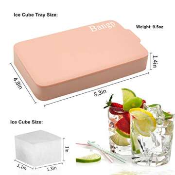 Bangp Easy-Release Ice Cube Trays for Cocktails