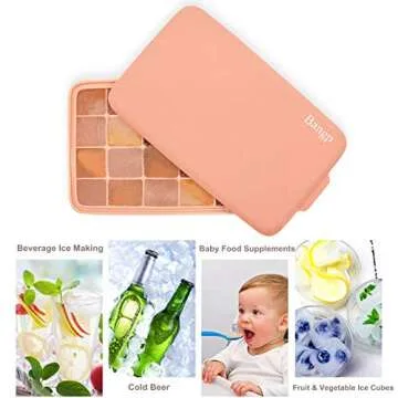 Bangp Easy-Release Ice Cube Trays for Cocktails