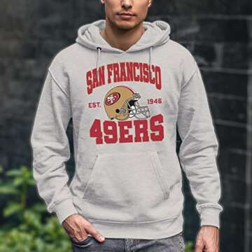NFL Team Helmet Unisex Pullover Hoodie for Fans