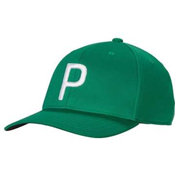 PUMA P 110 Snapback Hat Recycled 021978-02 Green/Bright WHT