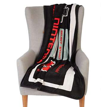 Retro NES Controller Throw Blanket - Cozy & Collectible