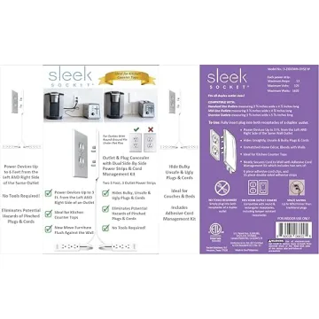 Ultra-Thin Outlet Concealer & Cord Management Kit