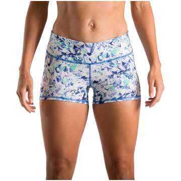 Tough Mode Women's 3" Athletic Workout Volleyball Running WOD Compression Shorts