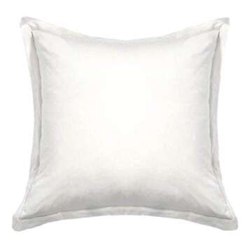 Coyuchi - 300 Thread Count - Organic Cotton Percale Pillow Sham - Light Breathable Cover for Pillow - Machine Washable