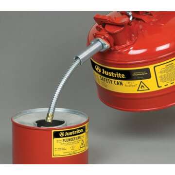 Justrite 2.5 Gallon Gas Can with Flame Arrester