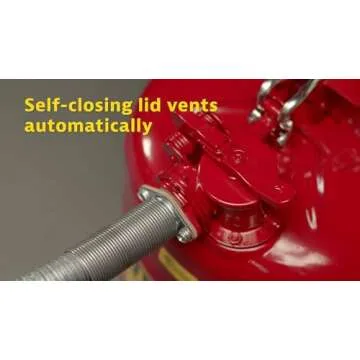 Justrite 2.5 Gallon Gas Can with Flame Arrester