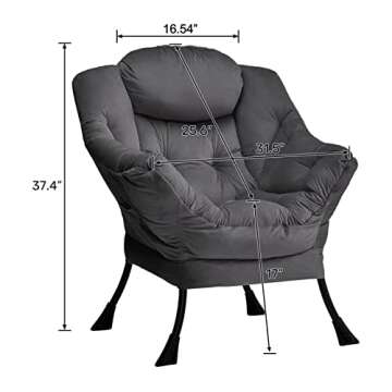 HollyHOME Modern Comfortable Lazy Chair for Every Room